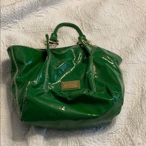 Badgley Mischka patent leather bag